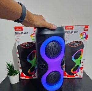 Caixa De Som Bluetooth Com Led Rgb Nova! — foto 7