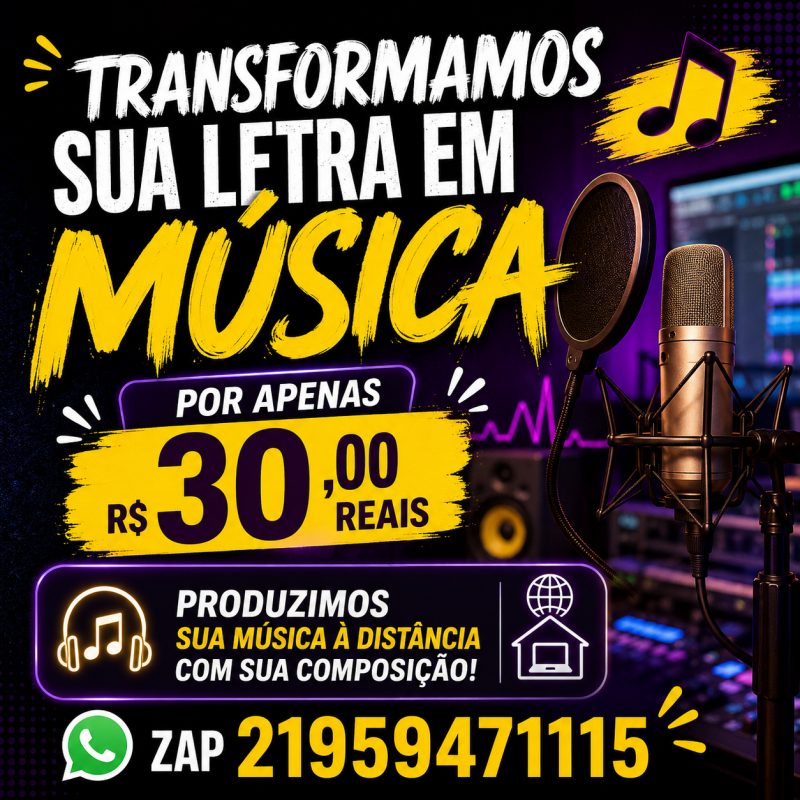 Transformamos Sua Letra Em Música!