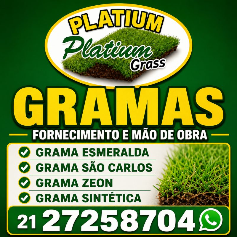 Platium Grass Gramados! Fornecimento E Mão De Obra.