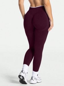 Legging Feminina Sem Costura de Cintura Alta com Compressão e Levantamento de Bumbum — foto 3