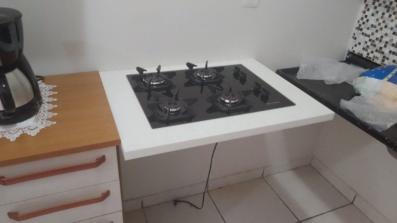 Bancada para fogão cooktop de 2 ,4 e 5 bocas