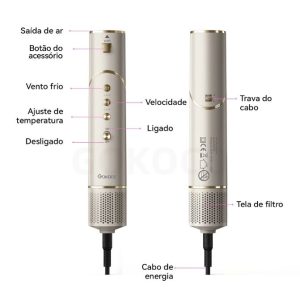 GOKOCO Escova Secadora 7 Em 1 GD032 Conjunto De Secador De Cabelo Multifuncional De Alta Velocidade — foto 5