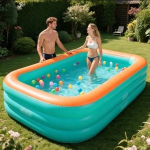 Linda Piscina Inflável Grande Portátil. — foto 5