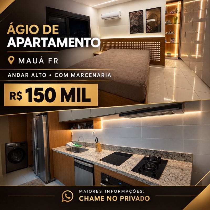 Ágio apartamento já com móveis planejados