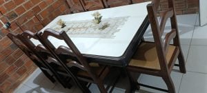 Mesa de madeira 8 cadeiras — foto 4
