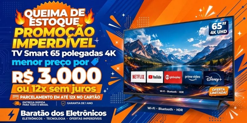 Tv Smart 65" 4k Ultra Hd
