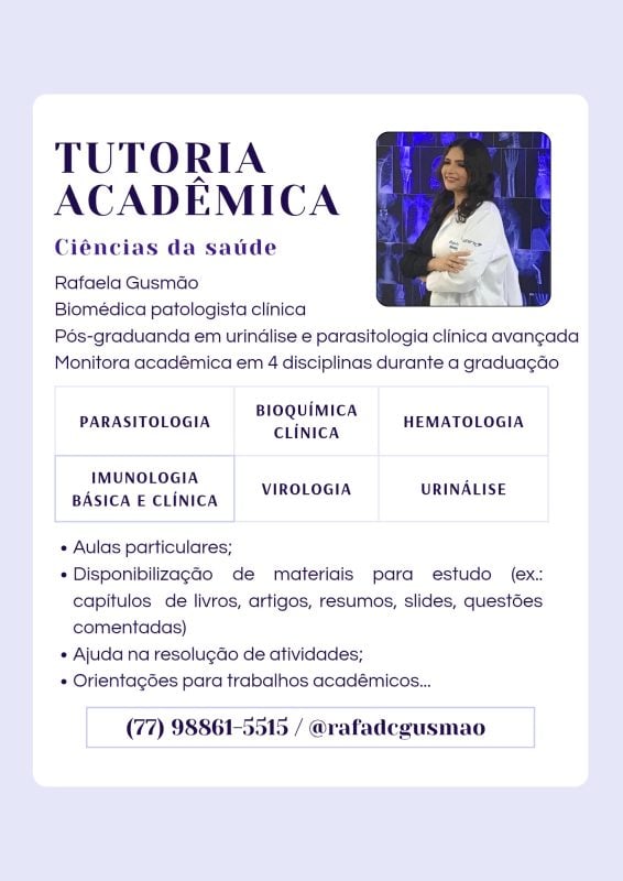 Tutoria acadêmica - Ciências da saúde