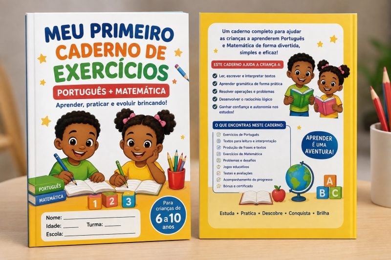 Caderno Educativo Infantil Matemática e Português
