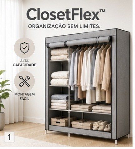 ClosetFlex Guarda-Roupa Portátil Organizador Inteligente