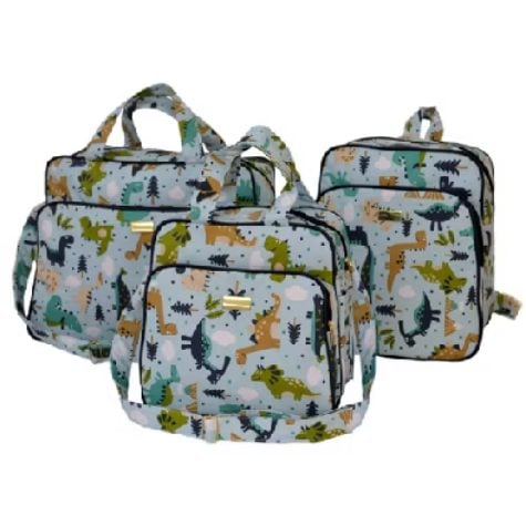 Kit Bolsa Mala Maternidade menino/a 3 pçs c/ mochila Enxoval