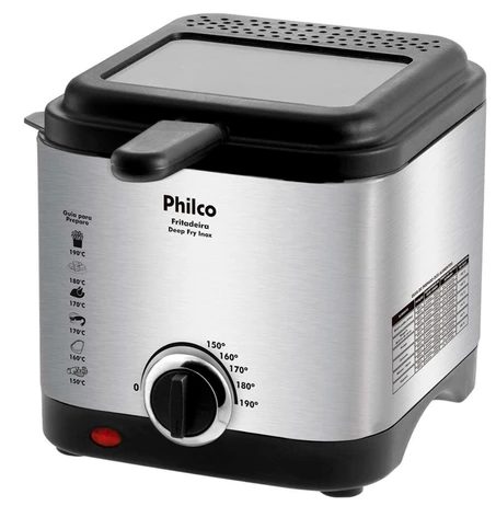 Fritadeira Deep Fry A Oleo Com Cesto Removivel 1,8l 900w Philco