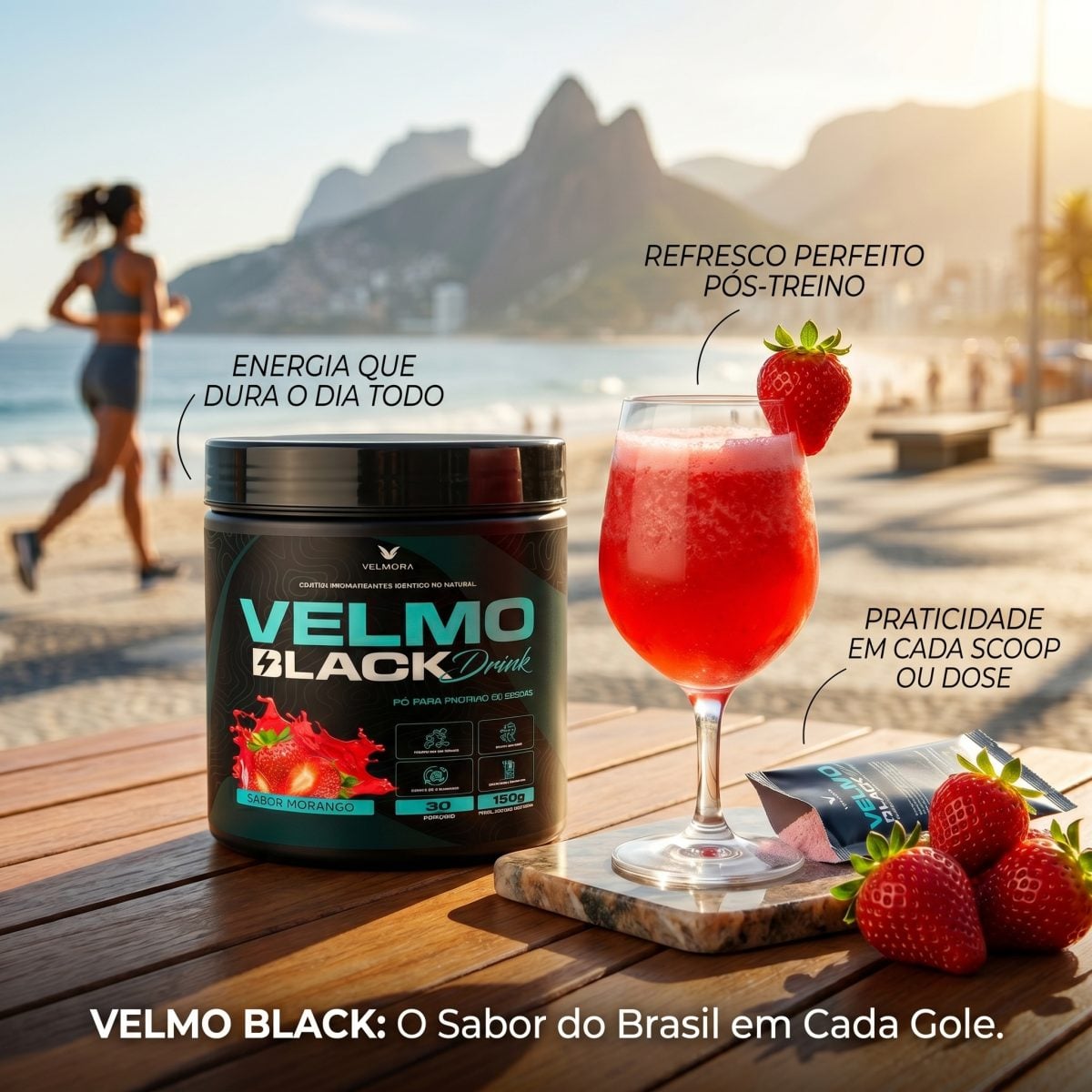 Velmo Black Drink Sabor Morango — foto 2