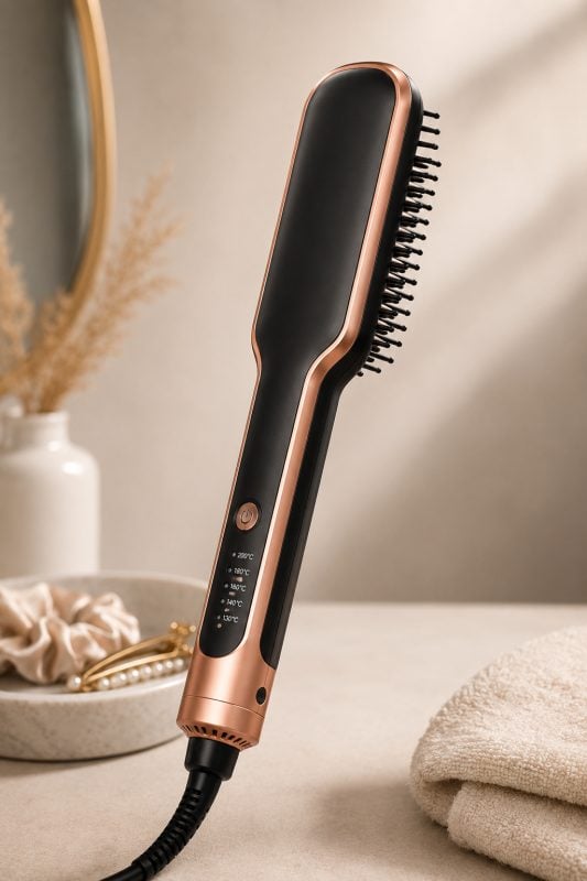Escova Alisadora 5 em 1 Profissional 5 Temperaturas Bivolt