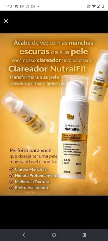 Clareador natural fit