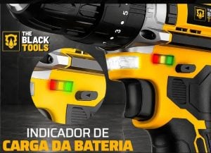 Parafusadeira Furadeira De Impacto The Black Tools Profissional TB-21PX 2 Baterias Com Mal — foto 4