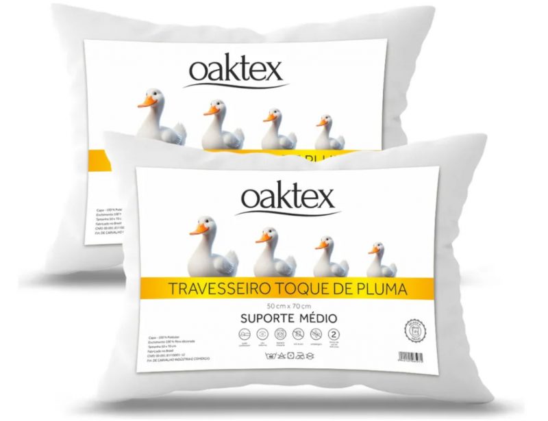 Kit 2 Travesseiros Antialérgico