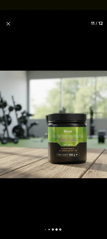 Creatina Growth Supplements Monohidratada em pó Sem sabor x 250g