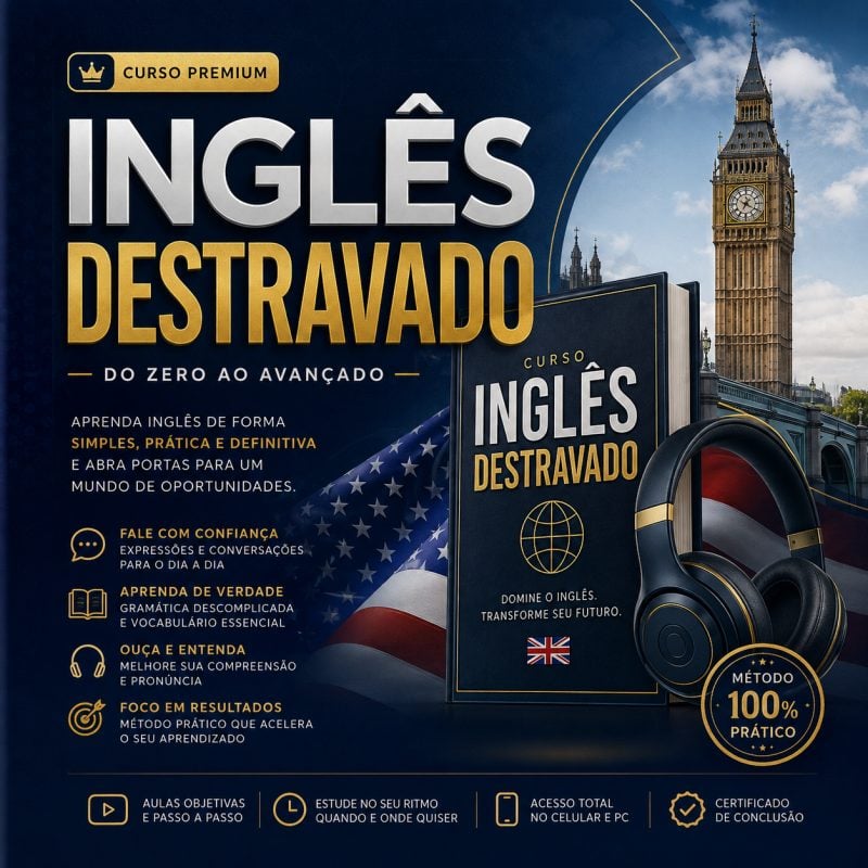 Inglês Destravado: Fale Inglês com Confiança do Zero ao Avançado