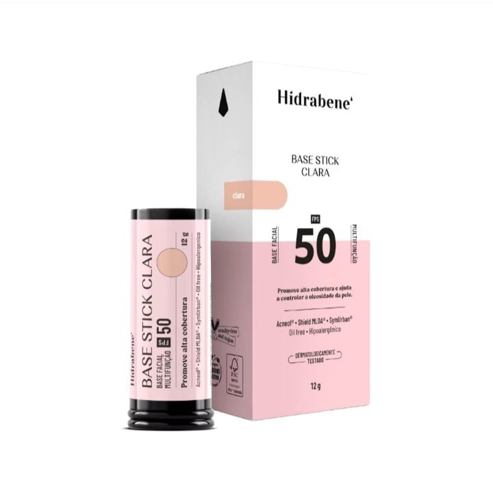 Base Stick Facial Hidrabene FPS 50 Multifunção Alta Cobertura 12g — foto 2