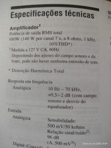 Receiver Sony STR-DN 1010 com controle, manual, microfone otimizador, antena FM usado — foto 4