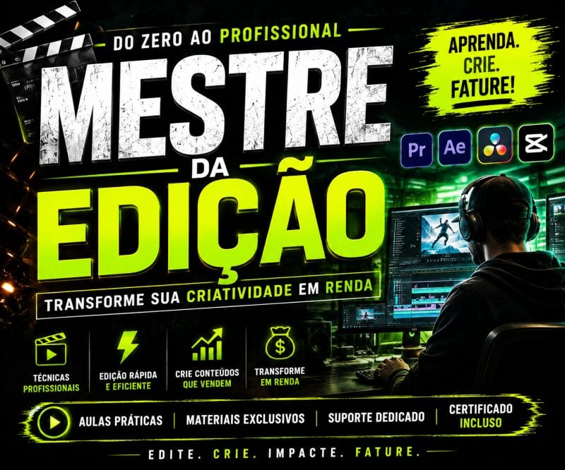 Como editar sem dificuldade: O curso de edição mais prático