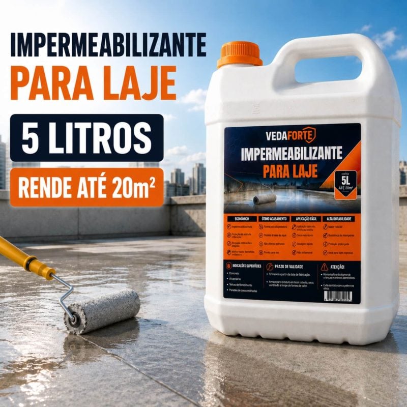 Impermeabilizante para Laje Veda Laje 5 Litros Veda Forte
