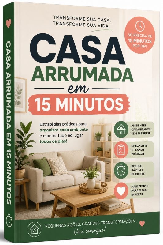 Casa arrumada em 15 minutos