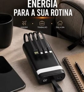 Power Bank Turbo 20.000mAh 22,5W com Display Digital — foto 5
