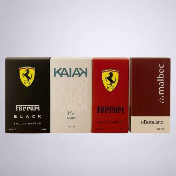Kit 4 Perfumes Masculinos 100ml Aromas Sofisticados Amadeirados Marcante Intenso Uso Diari