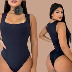 Body Collent Feminino Regata Blusa Decote Quadrado com Forro Estilo Blogueira — foto 6