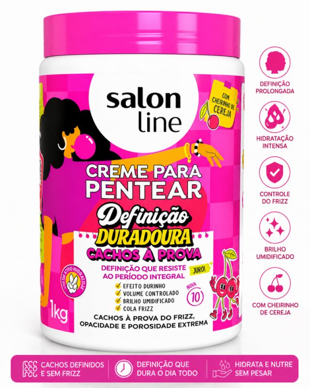O Creme para Pentear Salon Line Definição Duradoura