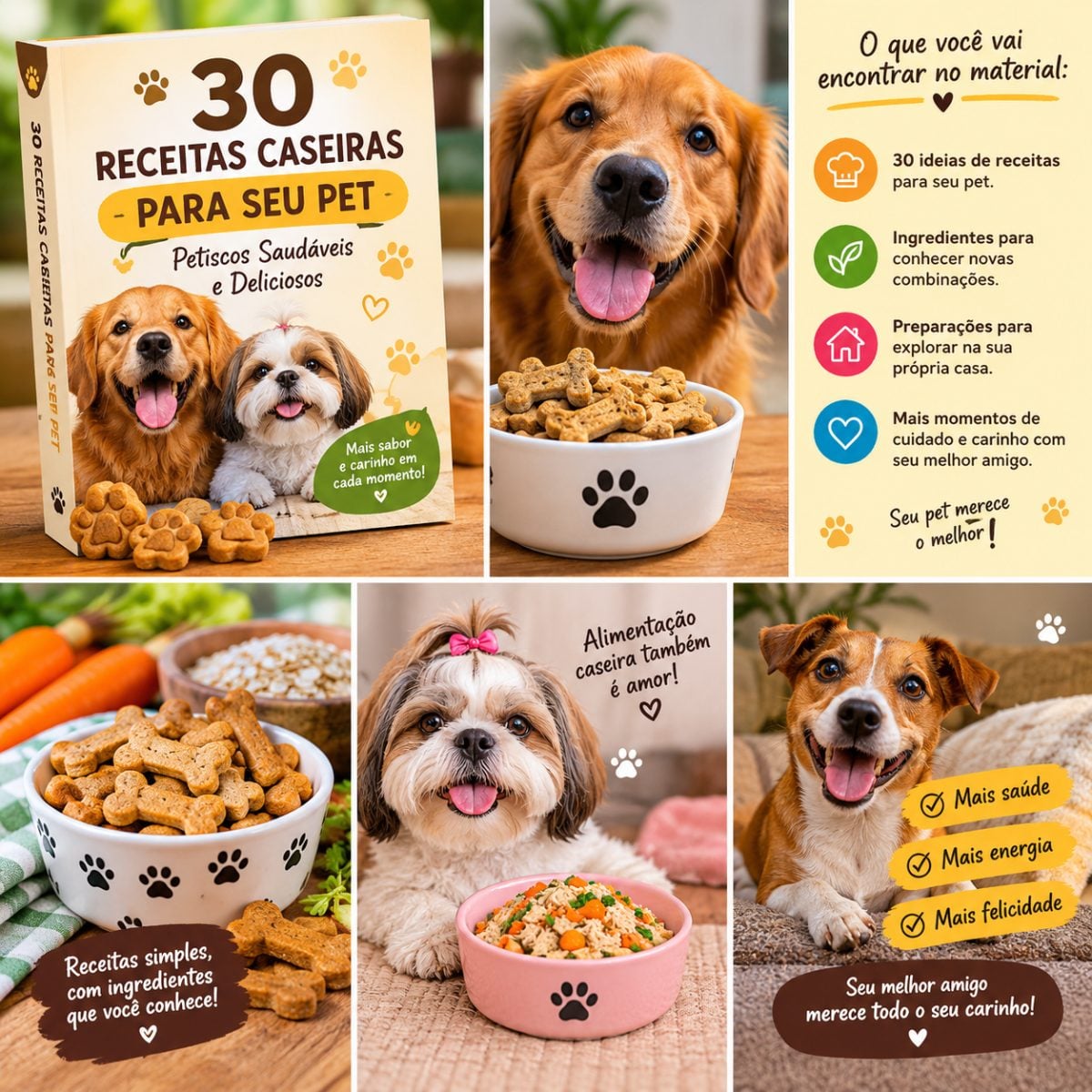 30 Receitas Caseiras para seu Pet: Petiscos Saudáveis e Deliciosos — foto 2