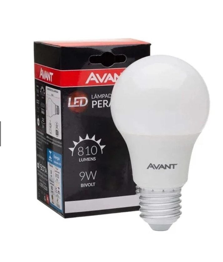 Kit com 10 Lâmpadas Led 9W Bivolt Branco Frio 6500K Avant — foto 2