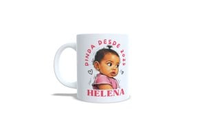 Kit 2 Canecas personalizada Dindos Amados Desde- Inicial + nome dindo(a) + nome criança — foto 4