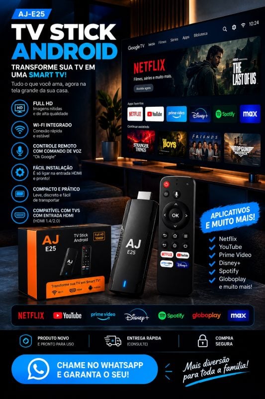 Tv Stick Smart Android Tv Box - Full Hd