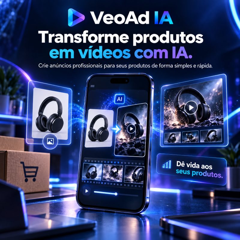 VeoAd IA Ferramenta de Inteligência Artificial para Criar Vídeos de Produtos