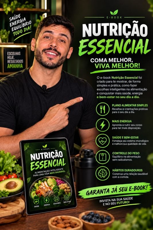 Nutrição Essencial: Alimente Seu Corpo, Transforme Sua Rotina com o meu E-BOOK