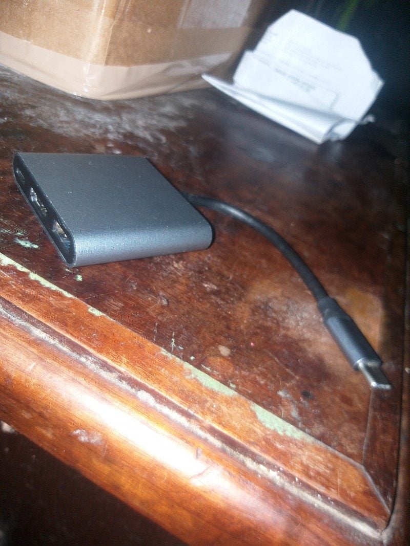 Caixa multicarregador para Motorola e pendrive e HDMI Adaptador USB-C para HDMI + USB 3.0 + USB- — foto 2