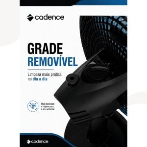 Ventilador Cadence 220v Fresh Mini 30cm Vtr310 Preto/azul — foto 4
