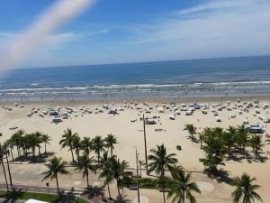 Apartamento 2 Quartos Vista Mar e Pé na Areia em Vila Mirim- Praia Grande — foto 3