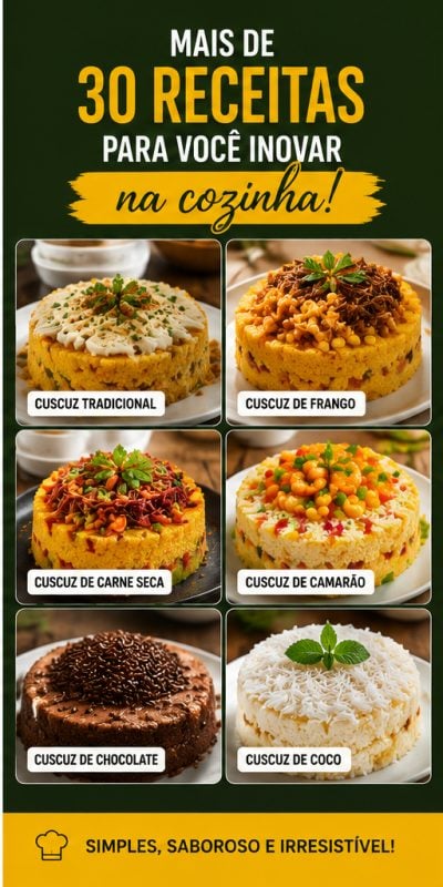 E-book Cuscuz Gourmet Receitas Práticas e Deliciosas