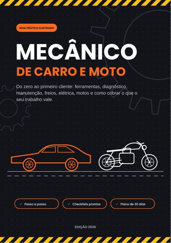 Ebook Mecânico de Carros e Motos: Do Zero